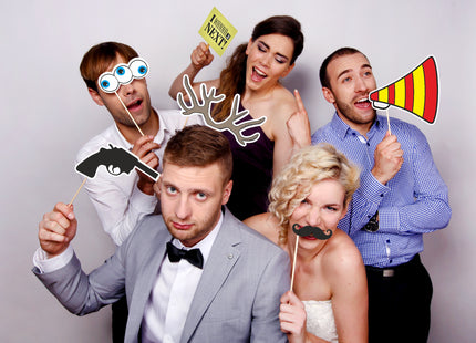 Foto-Props Bärte 6-tlg.