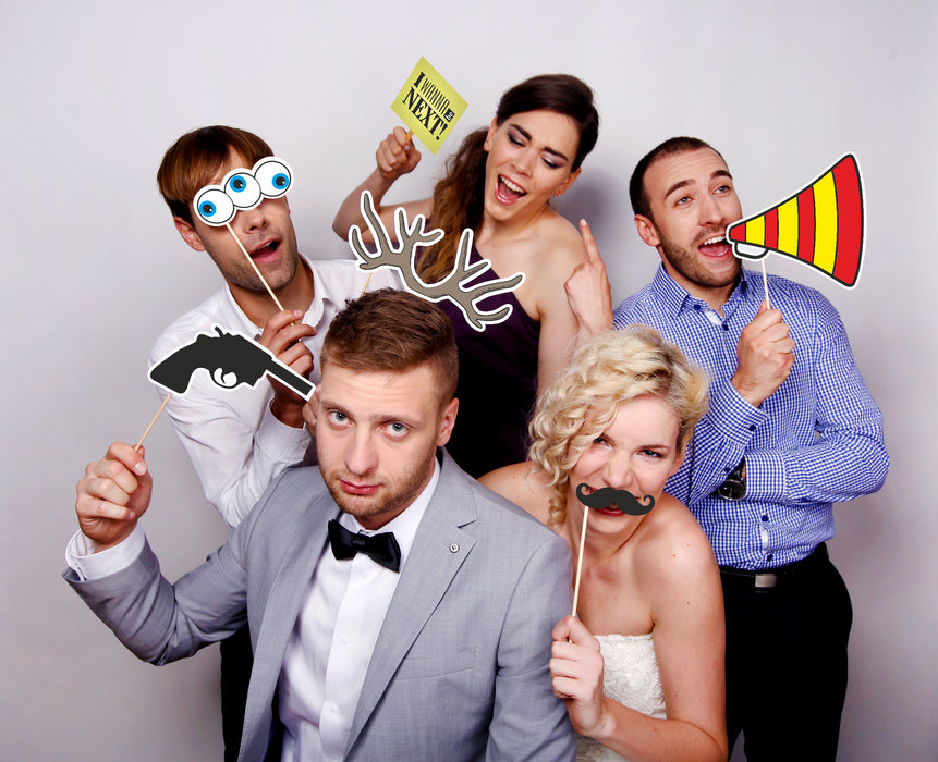 Foto-Props Bärte 6-tlg.
