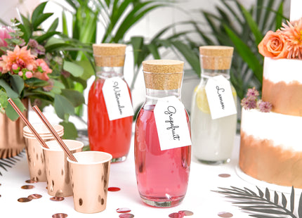 Pappbecher Uni 220ml/6Stk. Rosegold