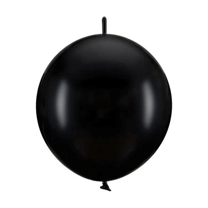 Latexballon 28 cm Verbindungsballon Pastell Schwarz | 20 Stück