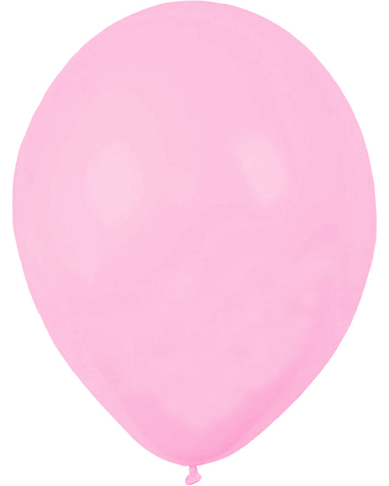 5 Latexballons "Uni Pastell" 30/33 cm Ø | Pink