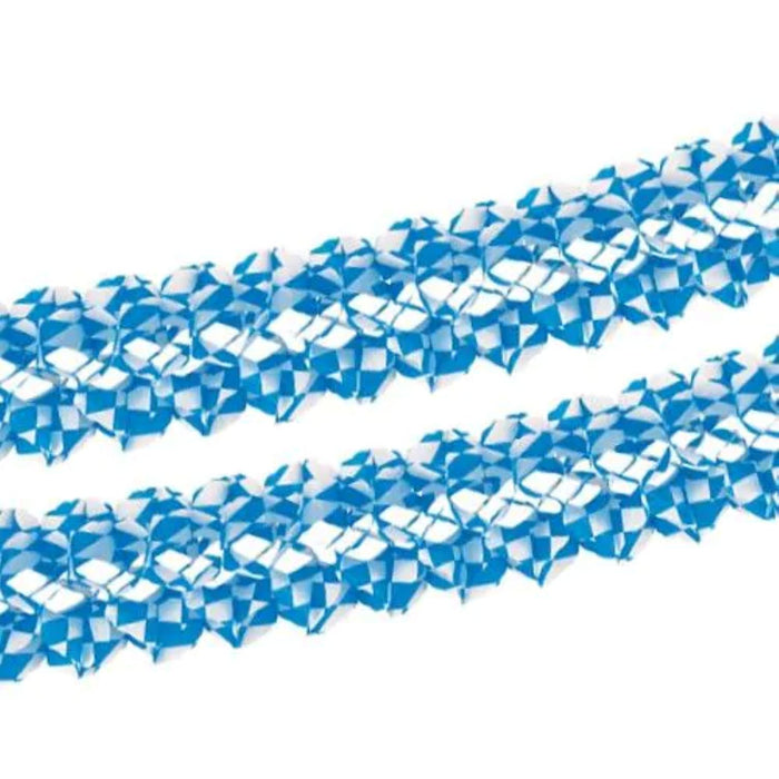 Girlande "Bayrisch Blau" Ø 16 cm · 4 m | Schwer entflammbar
