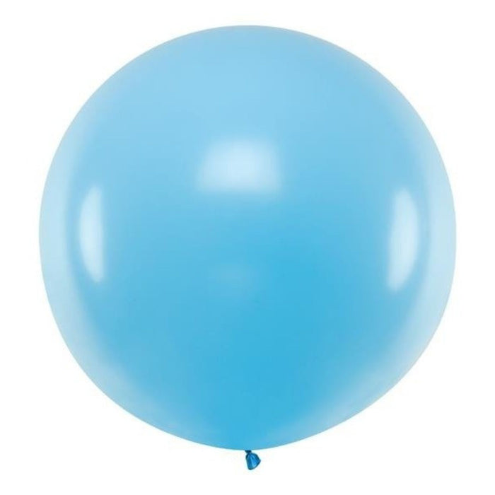 1 Stk. Luftballon Ø100cm "Uni Pastell" | Himmelblau