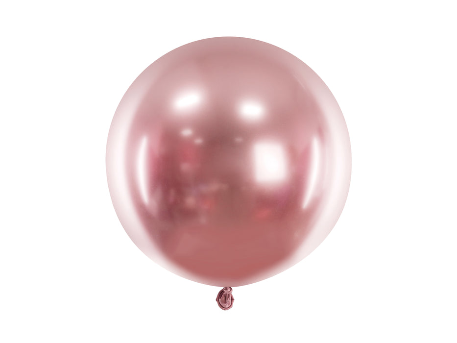 1 Stk. Luftballon Ø60cm "Uni Glossy" | Roségold