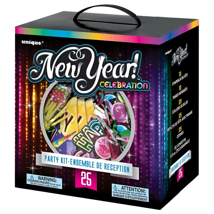 Party Set "Happy New Year!" | für 25 Personen - 100-teilig