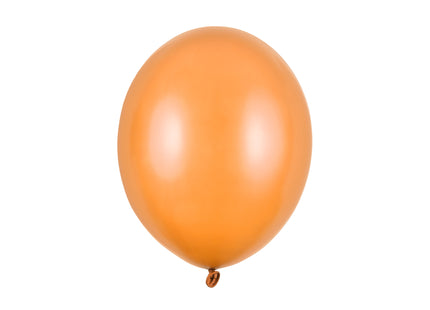 Latexballon Ø30cm "Uni Metallic" | 10 Stk. Mand. Orange