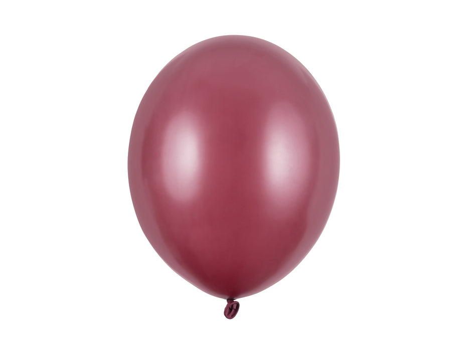 100 Stk. Luftballon Ø30cm "Uni Metallic" | Kastanienbraun