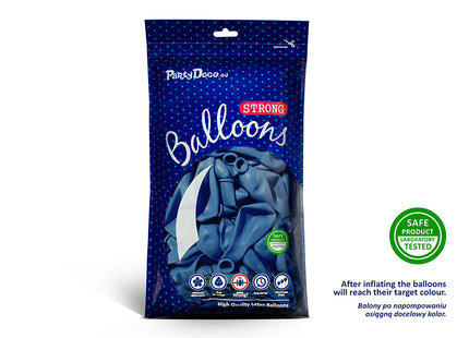 Latexballon 30cmØ Uni Pastell | 50Stk. - Mittelblau