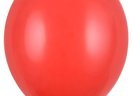 Latexballon Ø30cm "Uni Pastell" | 10 Stk. Poppy Red