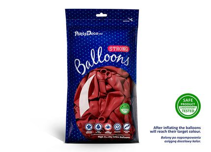 Latexballon 30cmØ Uni Pastell | 50Stk. - Rot