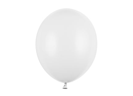 Latexballon 30cmØ Uni Pastell | 50Stk. - Weiß