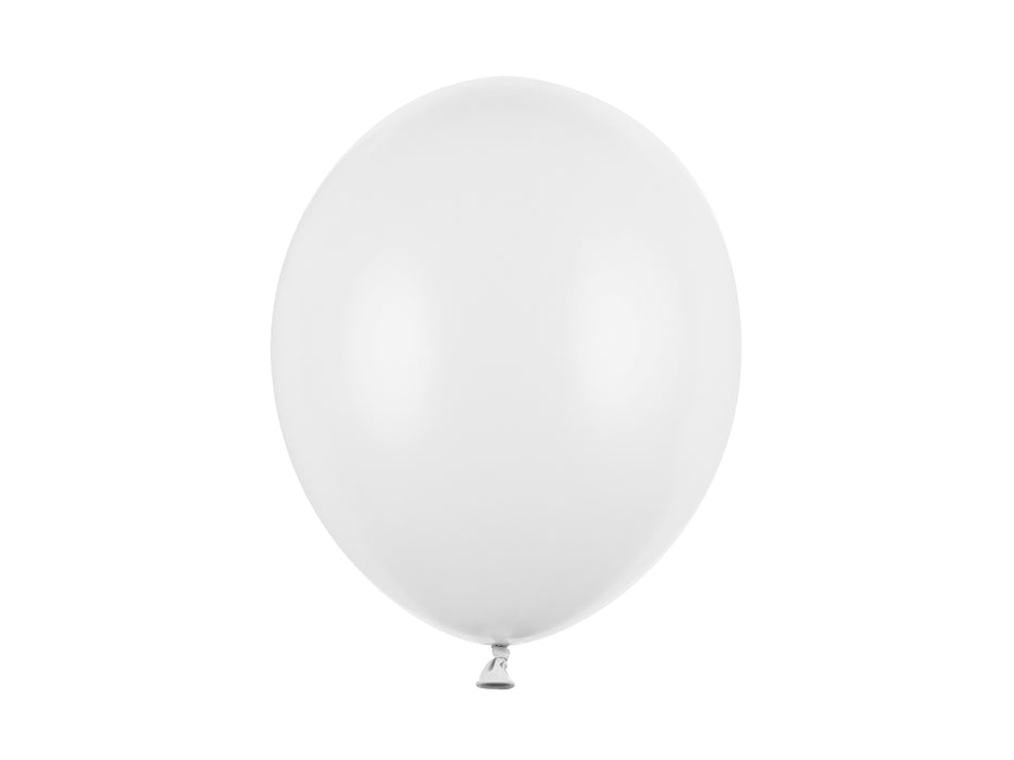 100 Stk. Luftballon Ø30cm "Uni Pastell" | Weiß