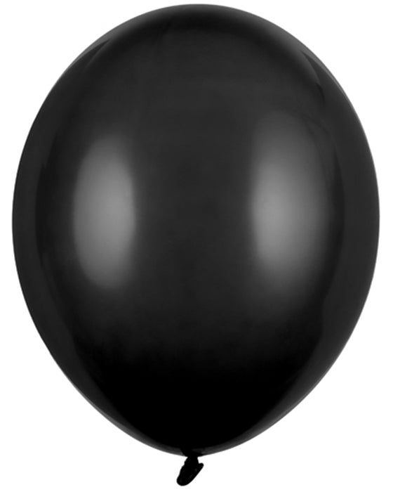 100 Stk. Luftballon Ø30cm "Uni Pastell" | Schwarz