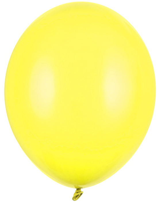 100 Stk. Luftballon Ø30cm "Uni Pastell" | Pastellgelb