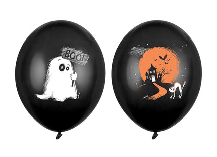 Luftballon Set "Halloween Geister" | Ø 30cm - 6Stk.