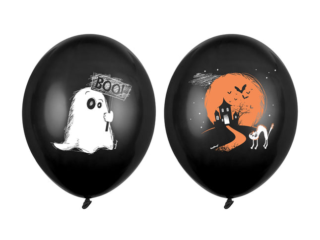 Luftballon Set "Halloween Geister" | Ø 30cm - 6Stk.