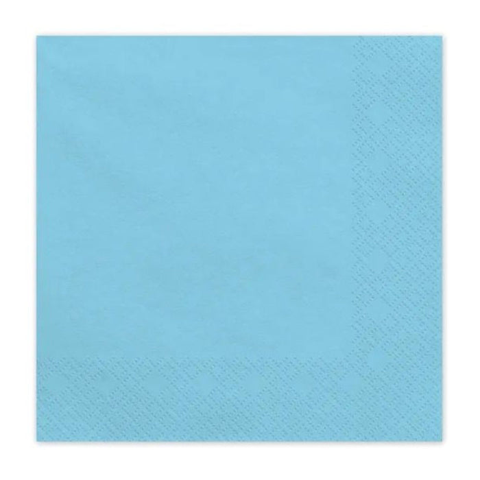 Servietten Uni 20Stk./33x33cm | Hellblau