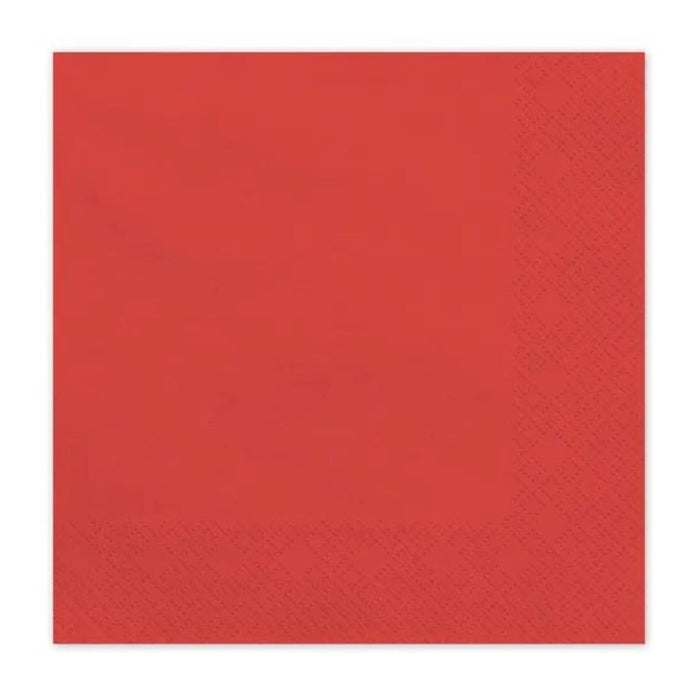 Servietten Uni 20Stk./33x33cm | Rot