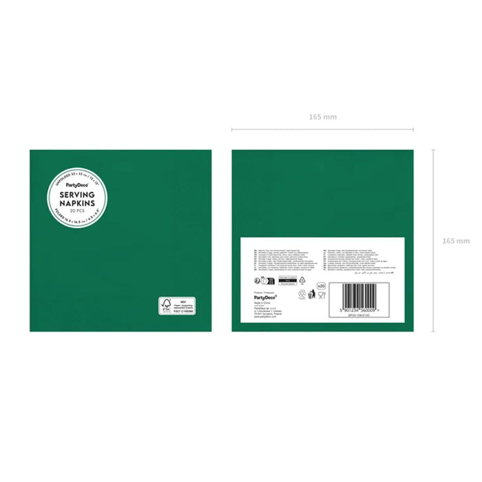 Servietten Grün | 33x33 cm/20 St.