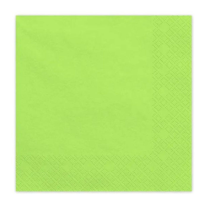 Servietten Uni 20Stk./33x33cm | Hellgrün