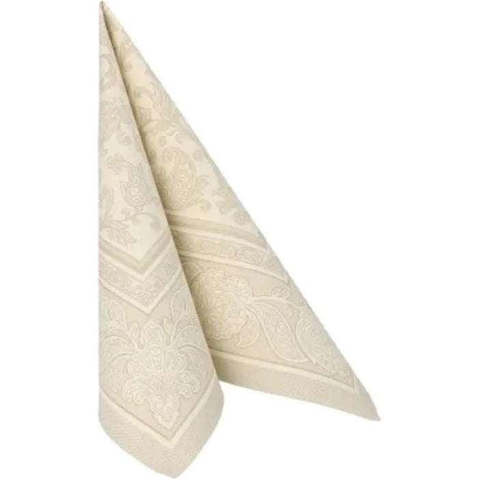 Servietten RC "Ornaments" 40x40cm/5x50Stk. | Champagner