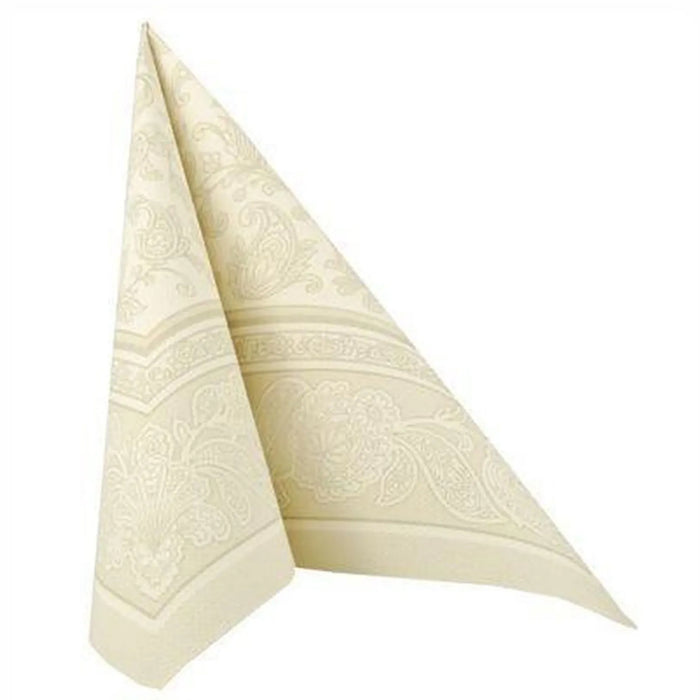 Servietten RC "Ornaments" 40x40cm/5x50Stk. | Champagner