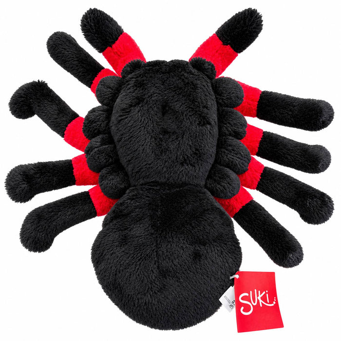 Stofftier Spinne "Nico" Gr. M (18 cm) | Schwarz Rot