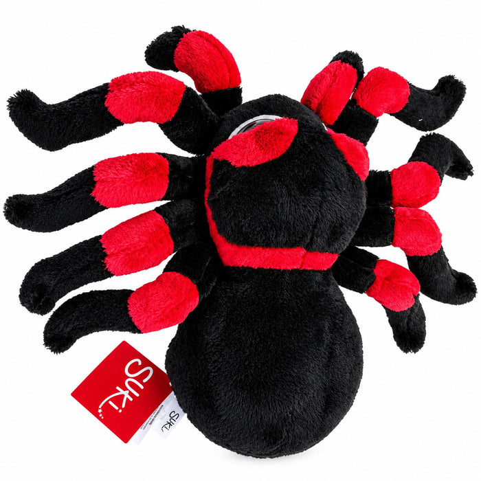 Stofftier Spinne "Nico" Gr. M (18 cm) | Schwarz Rot