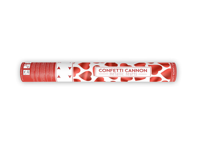 Konfettishooter Herzchen 40cm Rot
