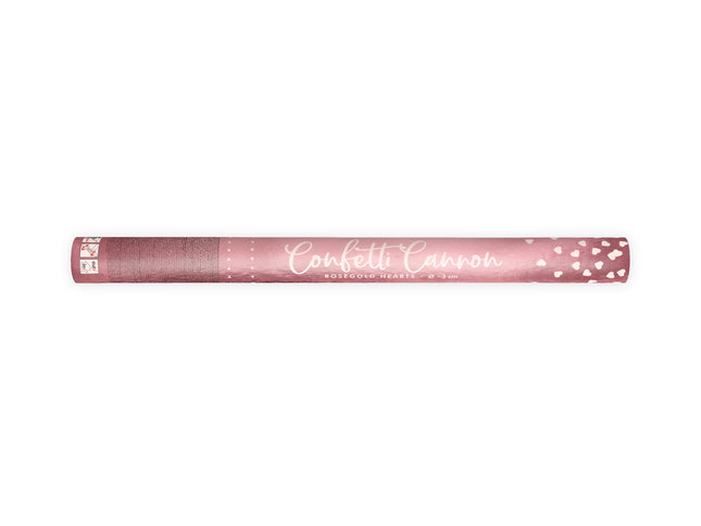 Konfettishooter Herzen Rosegold 60cm