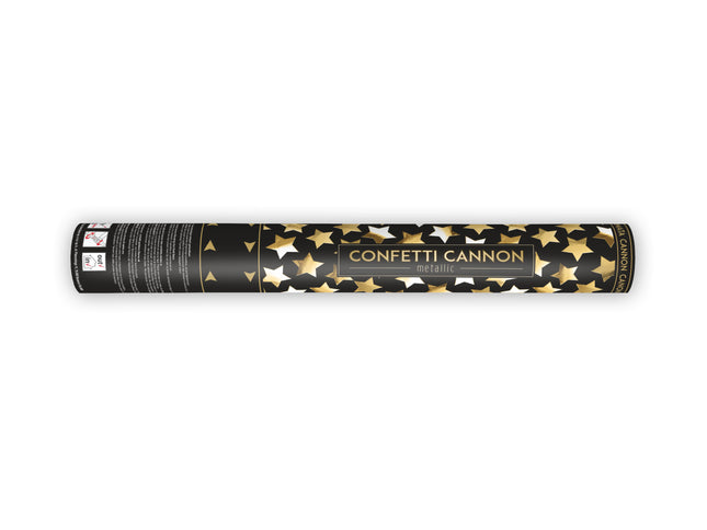 Konfettishooter Sterne | 40cm Gold