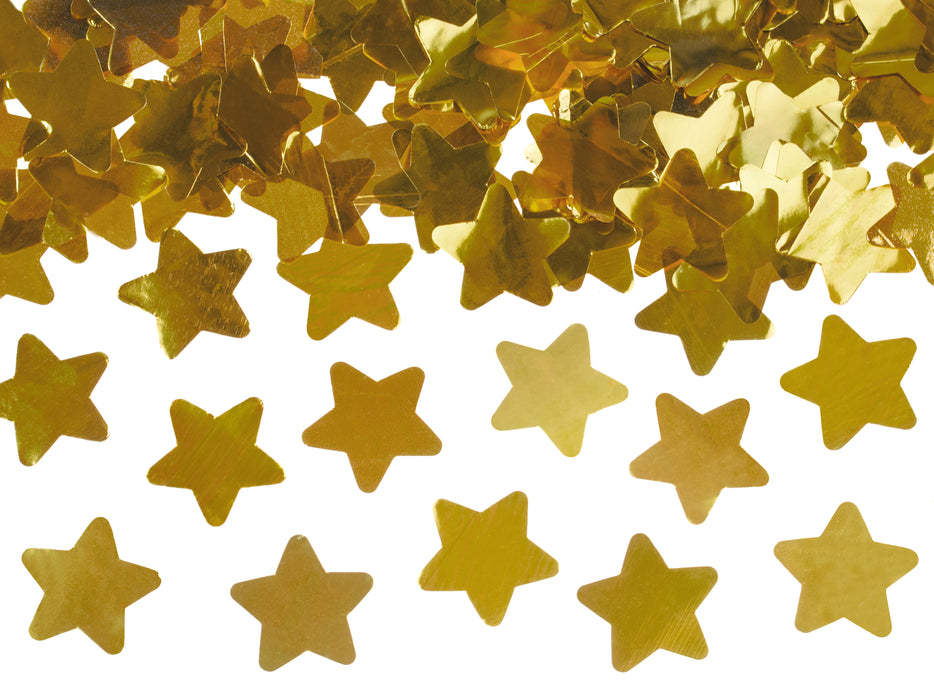 Konfettishooter Sterne | 40cm Gold
