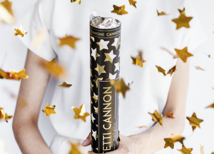 Konfettishooter Sterne | 40cm Gold