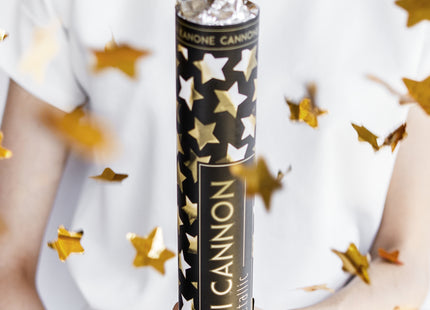 Konfettishooter Sterne | 40cm Gold