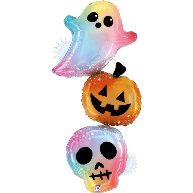 ABC Shape Folienballon | Halloween Opal Pastel Trio 130cm