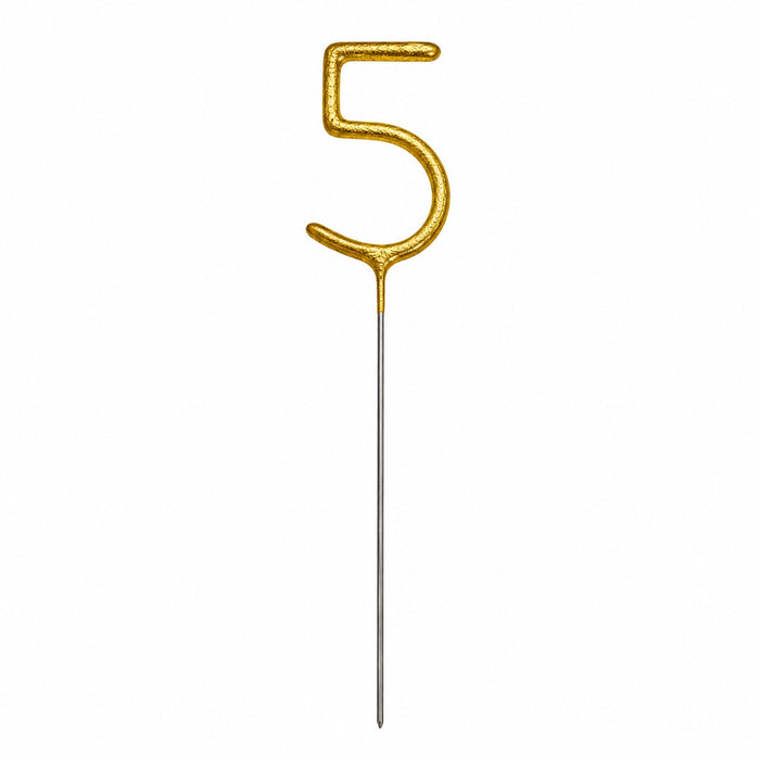 Zahlen Wunderkerze 15 cm | Gold