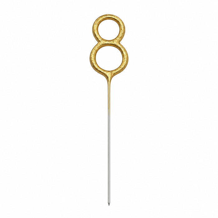 Zahlen Wunderkerze 15 cm | Gold
