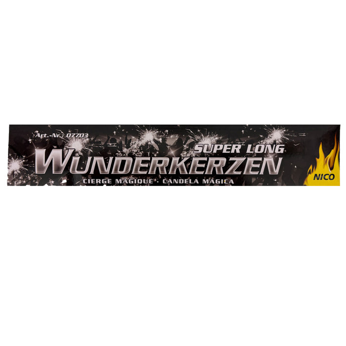 10 Wunderkerzen - 30 cm | 60 Sekunden Brenndauer