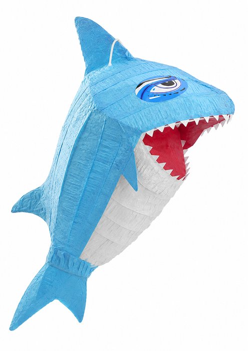 Pinata "Blauer Hai" | 65x19x38cm