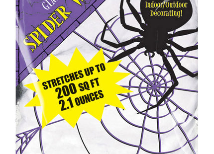 Spinnennetz Spinnweben 60g - Weiß | Halloween Dekoration