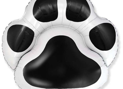 ABC Shape Folienballon Pfote Schwarz