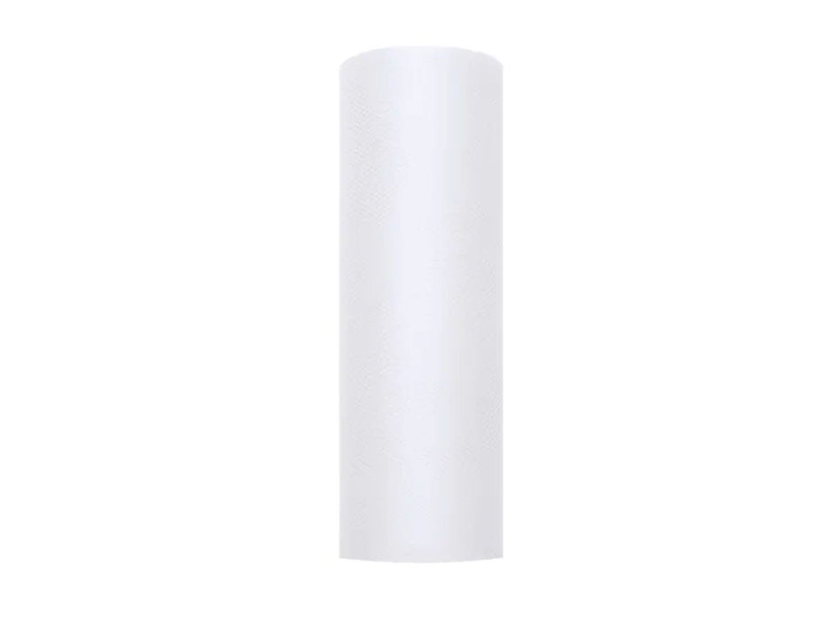 Dekostoff Tüll 0,15m x 9m Weiß