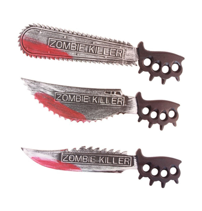 Blutige Kunststoff Säge "Zombie Killer" 50cm | Sortiert
