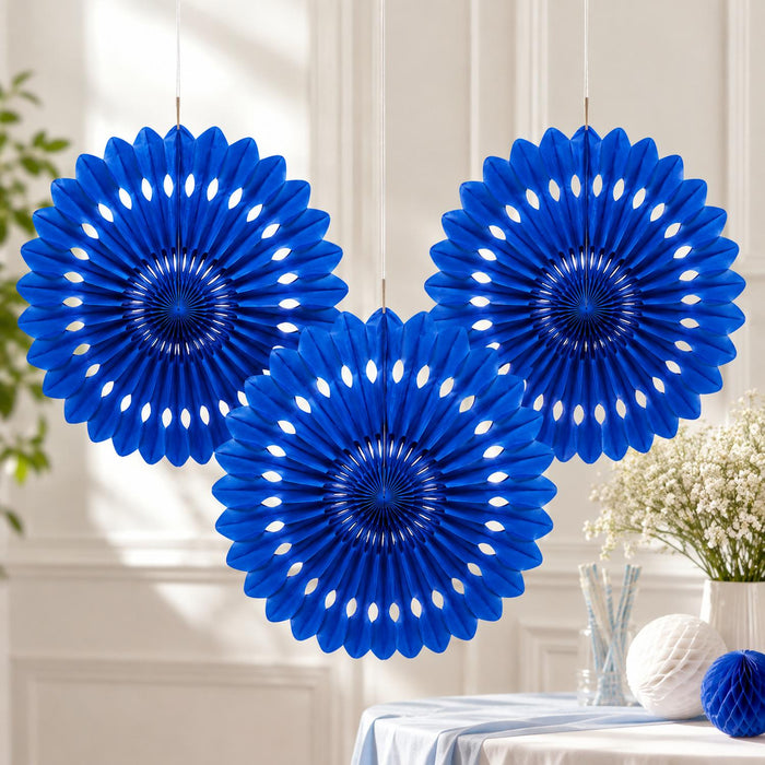 Dekofächer Uni 40cm/1 Stück | Royalblau