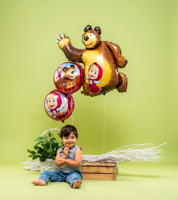 Folienballon Lose - Masha and the Bear II - HF2 Non-Metallic 35"