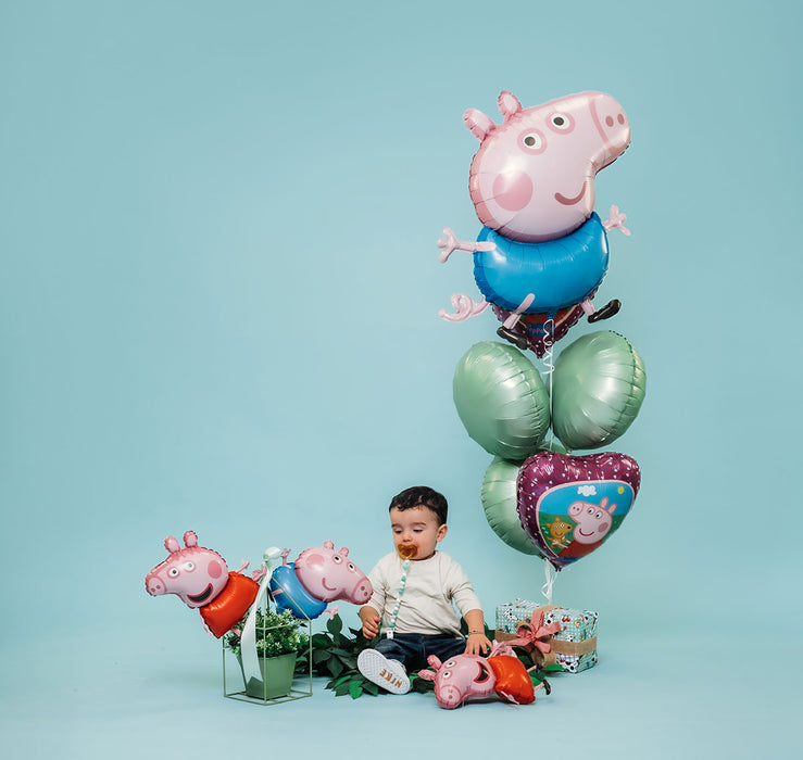 Folienballon Lose - Peppa Pig und Teddy 18" - HF18 Non-Metallic