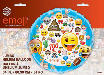 ABC34 Folienballon Emoji | ca 80cm