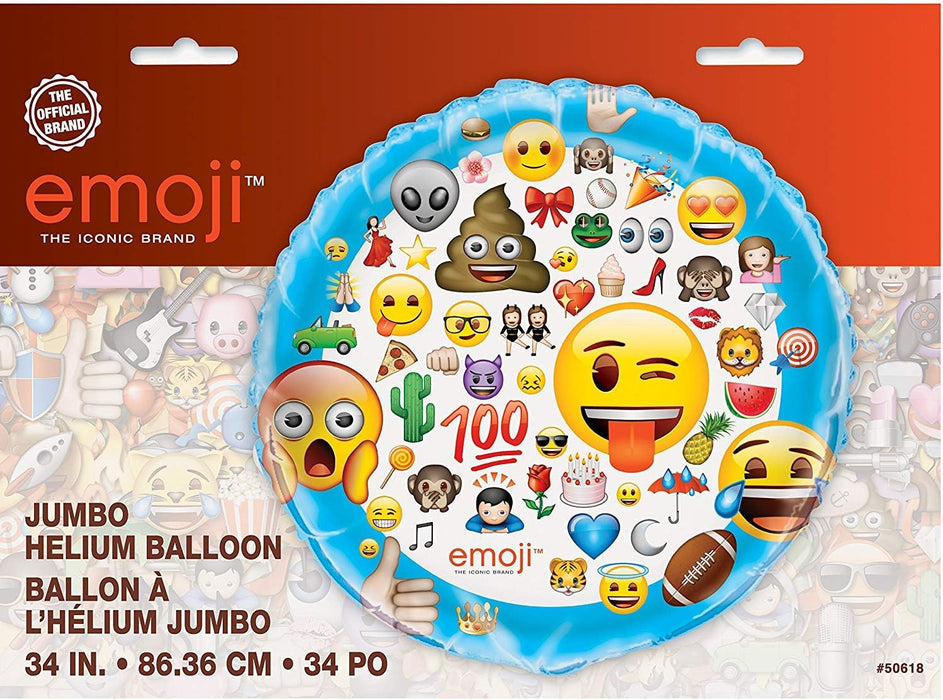 ABC34 Folienballon Emoji | ca 80cm