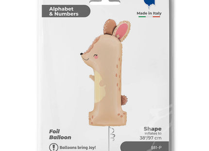 ABC Shape Puppyloons | #1 Hase 97 cm