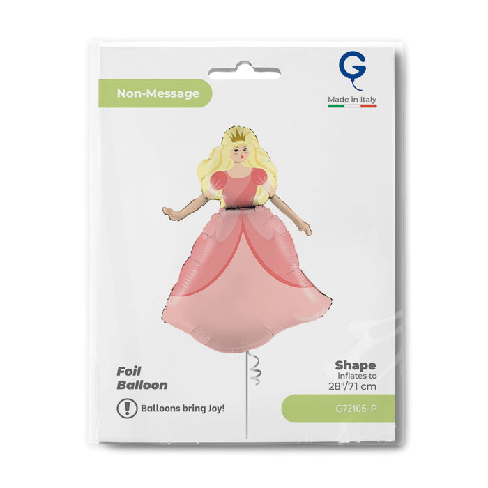 28" Folienballon Shape Prinzessin | 71 cm